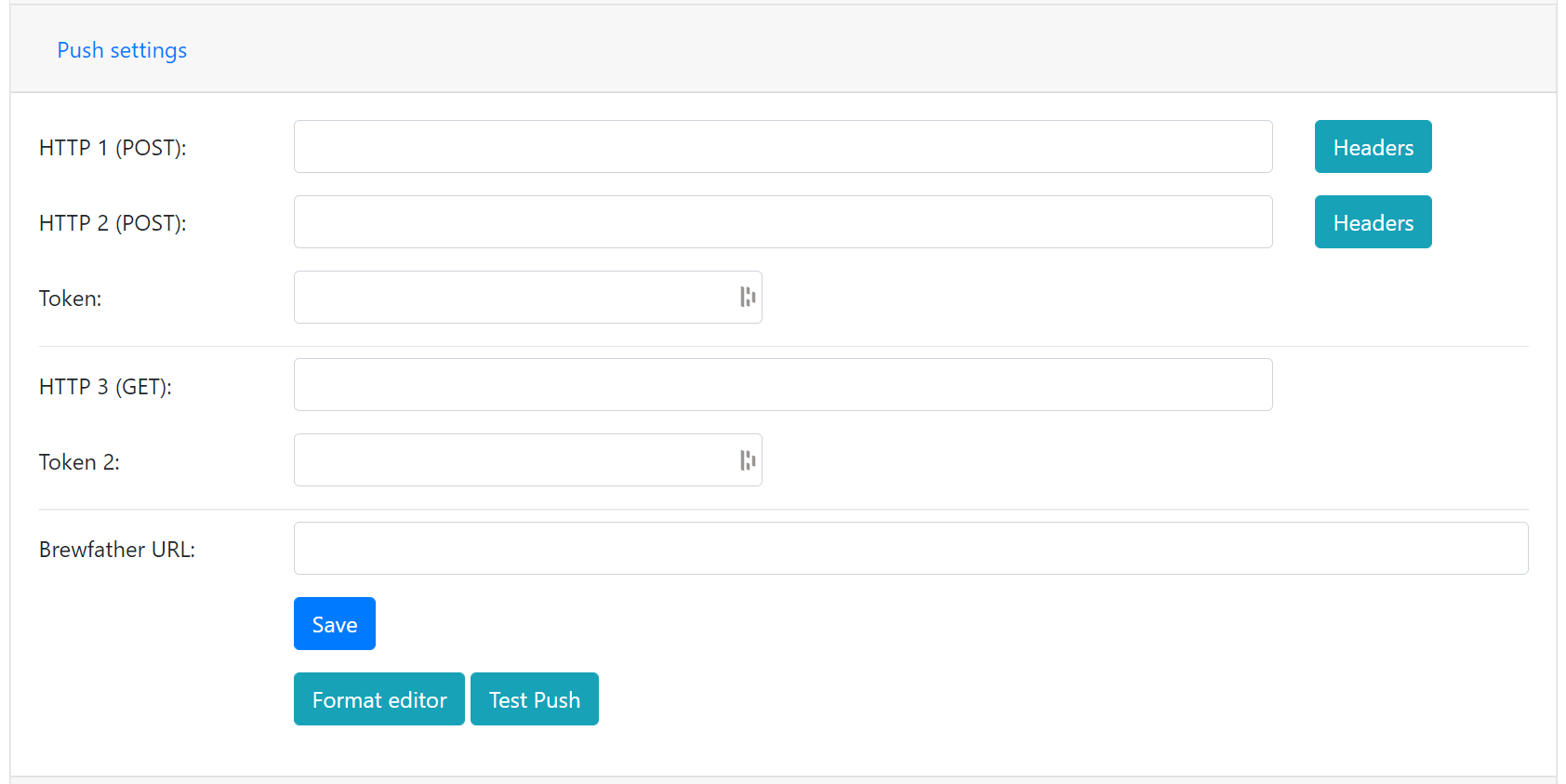 Push Settings
