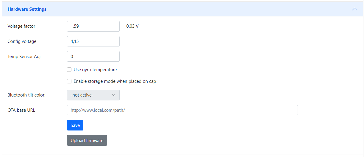 Hardware Settings