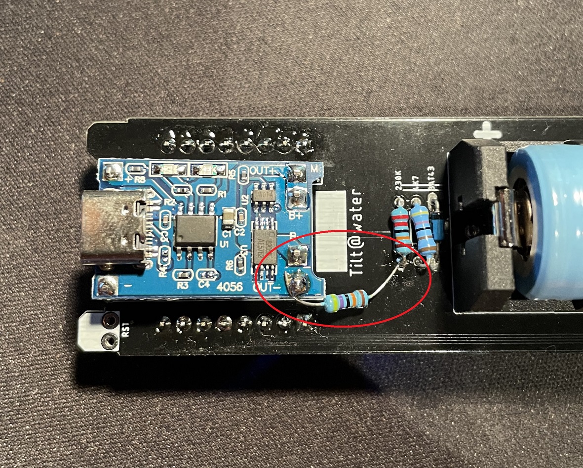 Esp32c3 adding resistor as voltage dividier.